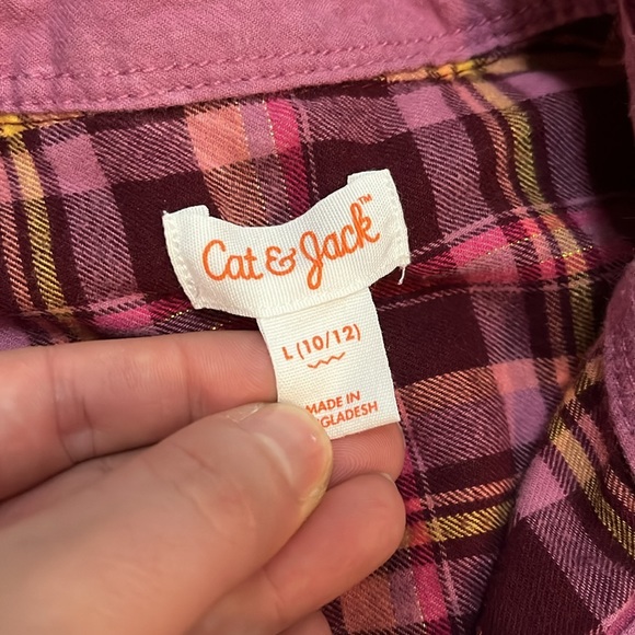 Cat & Jack plaid shirt - Picture 3 of 8